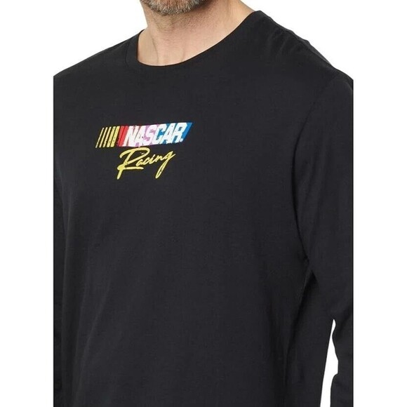 Hurley Men's Nascar Everyday Flame Long Sleeve Cotton T-shirt Black XXL - Picture 2 of 8